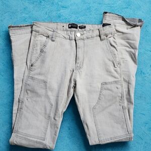 Light Gray STACKED FIT Denim Jeans